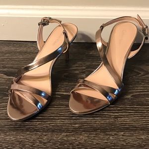 Calvin Klein Silver Strappy Heels